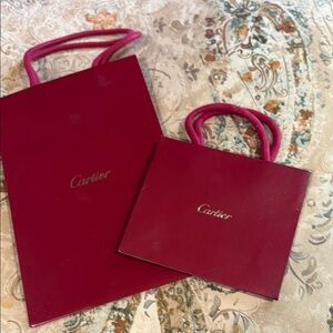 Cartier Red Luxury Shopping Bags Set